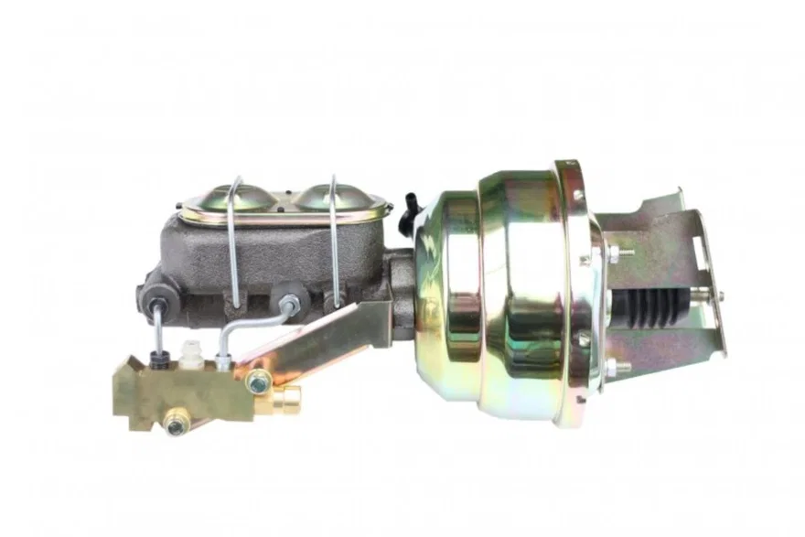 8 inch dual power booster, 1-1/8 inch bore master disc/disc (Zinc)