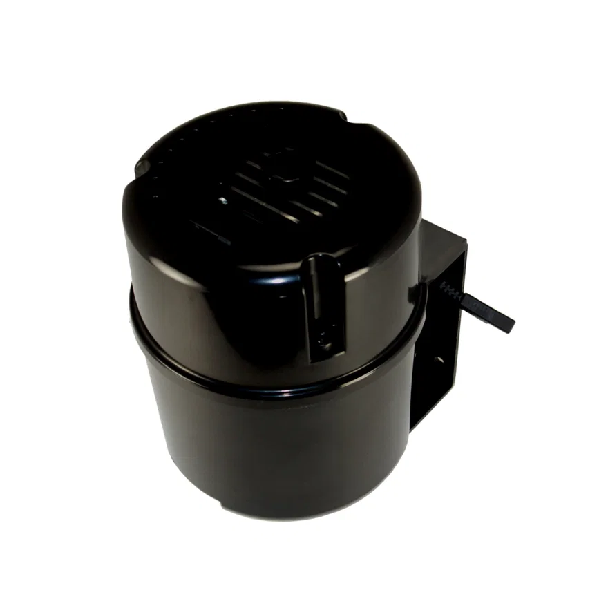 Rotary electric vacuum pump kit with black canister