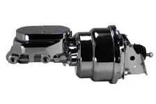 Power booster kit 7 inch dual booster 1-1/8 inch flat top (Chrome) image 1