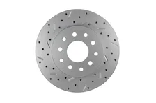 Rear Disc Brake Kit  with Drilled Rotors and Zinc Plated Calipers image 3