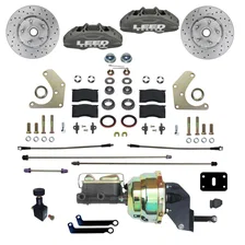 Power Front Kit with Drilled Rotors and Anodized Calipers image 1
