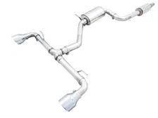 Touring Edition Exhaust for VW MK8 GTI - Chrome Silver Tips image 1