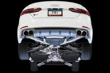 Track Edition Exhaust for Audi B9 S5 Sportback - 4" Diamond Black Tips image 7