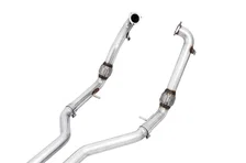 Track Edition Exhaust for Audi B9 S5 Coupe - Non-Resonated - 4" Diamond Black Tips image 2