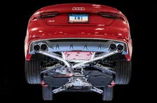 Track Edition Exhaust for Audi B9 S5 Sportback - 4" Chrome Silver Tips image 5