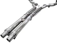 Track Edition Exhaust for S650 Ford Mustang GT Fastback - Dual Chrome Silver Tips image 3