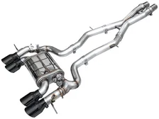SwitchPath™ Exhaust for BMW G87 M2 - 4.5" Diamond Black Tips image 1