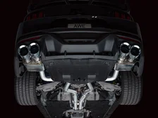 SwitchPath™ Exhaust for S650 Ford Mustang Dark Horse - Quad Chrome Silver Tips image 15