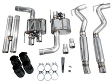 SwitchPath™ Cat-back Exhaust for '18-'23 S550 Mustang GT - Quad Diamond Black Tips image 6