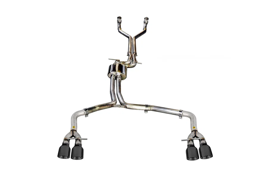 Track Edition Exhaust for Audi C7 S7 4.0T - 4" Diamond Black Tips