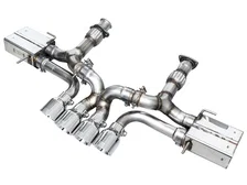 SwitchPath Exhaust for C8 Corvette Z06 - 4.5" Chrome Silver Tips image 1