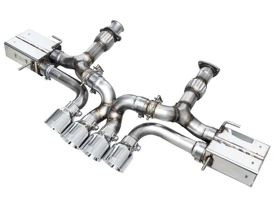 SwitchPath Exhaust for C8 Corvette Z06 - 4.5" Chrome Silver Tips