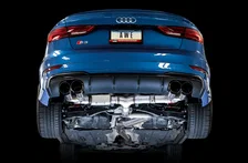 SwitchPath™ Exhaust for Audi 8V S3 - 4" Diamond Black Tips image 2