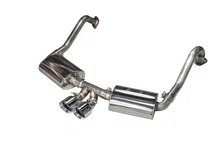 Performance Exhaust System for Porsche 981 - With Chrome Silver Tips image 1