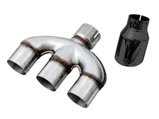 Track Edition Exhaust for 10th Gen Civic Si Coupe / Sedan (includes Front Pipe) - Triple Diamond Black Tips image 3