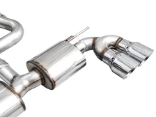 Touring Edition Exhaust for Volkswagen MK8 Golf R - Chrome Silver Tips image 4