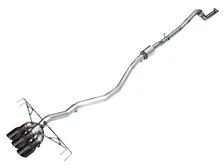Track Edition Exhaust for FL5 Civic Type R - Triple Diamond Black Tips image 1