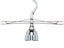 Track Edition Exhaust for 10th Gen Civic Si Coupe / Sedan (includes Front Pipe) - Dual Chrome Silver Tips image 4