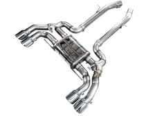 Valved SwitchPath™ Axleback Exhaust for BMW F97 X3 M / F98 X4 M - 4.5" Chrome Silver Tips image 1