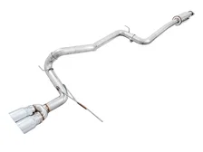 Track Edition Cat-back Exhaust for Ford Focus ST - Chrome Silver Tips image 1
