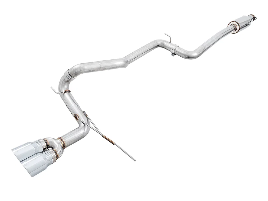 Track Edition Cat-back Exhaust for Ford Focus ST - Chrome Silver Tips