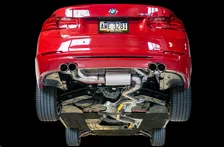 Touring Edition Axleback Exhaust, Quad Outlet for BMW F3X N20/N26 328i/428i - 3" Diamond Black Tips image 2