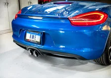 Performance Exhaust System for Porsche 981 - With Chrome Silver Tips image 3