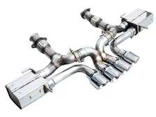 SwitchPath Exhaust for C8 Corvette Z06 - 4.5" Chrome Silver Tips image 2