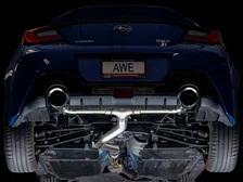 Track Edition Exhaust for Subaru BRZ / Toyota GR86 / Toyota 86 / Scion FR-S - 5" Chrome Silver Tips image 6