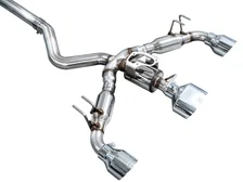Track Edition Exhaust for GR Corolla - Chrome Silver Tips image 2