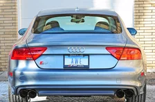 Track Edition Exhaust for Audi C7 S7 4.0T - 4" Diamond Black Tips image 3