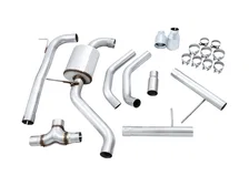 Track Edition Exhaust - Resonated - for MK7 Jetta GLI w/ High Flow Downpipe (not included) - Chrome Silver Tips image 6