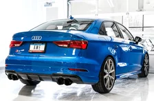 SwitchPath™ Exhaust for Audi 8V S3 - 4" Diamond Black Tips image 4