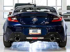 Track Edition Exhaust for Subaru BRZ / Toyota GR86 / Toyota 86 / Scion FR-S - 5" Chrome Silver Tips image 11