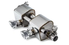 SwitchPath™ Exhaust for 991.2 Carrera / S / GTS with PSE - Chrome Silver Tips for Porsche 911 image 1