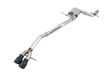 Track Edition Exhaust for MK6 GLI 2.0T - MK6 Jetta 1.8T - Diamond Black Tips image 1