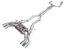 SwitchPath™ Exhaust for Cadillac CT5-V Blackwing - 4.5" Chrome Silver Tips image 1