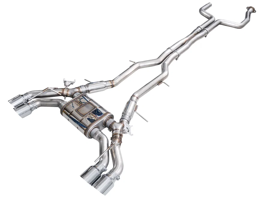 SwitchPath™ Exhaust for Cadillac CT5-V Blackwing - 4.5" Chrome Silver Tips