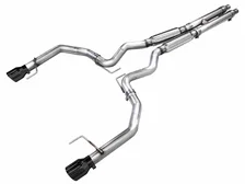 Track Edition Exhaust for S650 Ford Mustang GT Fastback - Dual Diamond Black Tips image 1