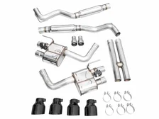 SwitchPath™ Exhaust for S650 Ford Mustang Dark Horse - Quad Diamond Black Tips image 6