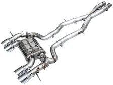 SwitchPath™ Exhaust for BMW G87 M2 - 4.5" Chrome Silver Tips image 1