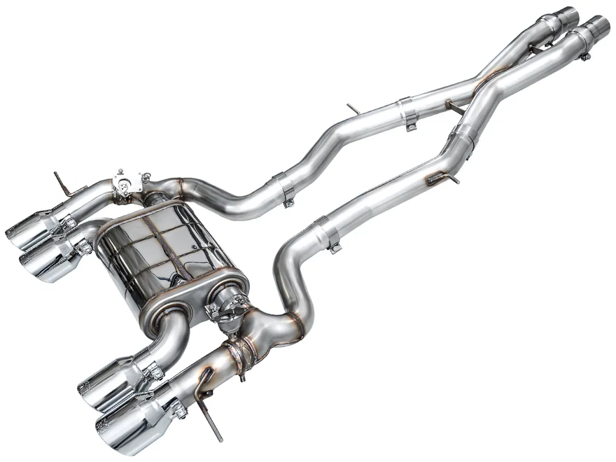 SwitchPath™ Exhaust for BMW G87 M2 - 4.5" Chrome Silver Tips