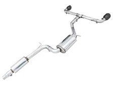 Touring Edition Exhaust for VW MK8 GTI - Diamond Black Tips image 2