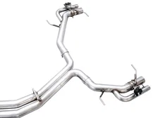 SwitchPath™ Exhaust for C8 Audi RS 6/RS 7 - Diamond Black RS-style Tips image 8