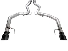 Track Edition Exhaust for S650 Ford Mustang GT Fastback - Dual Diamond Black Tips image 3