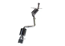 Touring Edition Exhaust for B8/B8.5 A4 2.0T - Single Side, Chrome Silver Tips for Audi A4 Quattro image 1