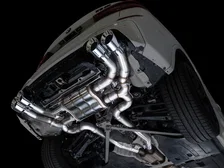 Valved SwitchPath™ Axleback Exhaust for BMW F97 X3 M / F98 X4 M - 4.5" Chrome Silver Tips image 11