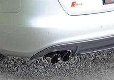 Touring Edition Exhaust for Audi B8 S4 3.0T - 3.5" Diamond Black Tips image 3