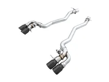 SwitchPath™ Axleback Exhaust for BMW F90 M5 - 4" Diamond Black Tips image 1