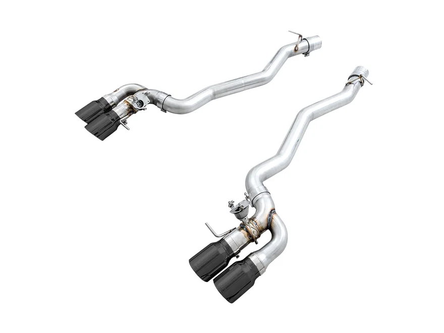 SwitchPath™ Axleback Exhaust for BMW F90 M5 - 4" Diamond Black Tips